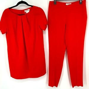 MaxMARA Women Red Pantsuit New